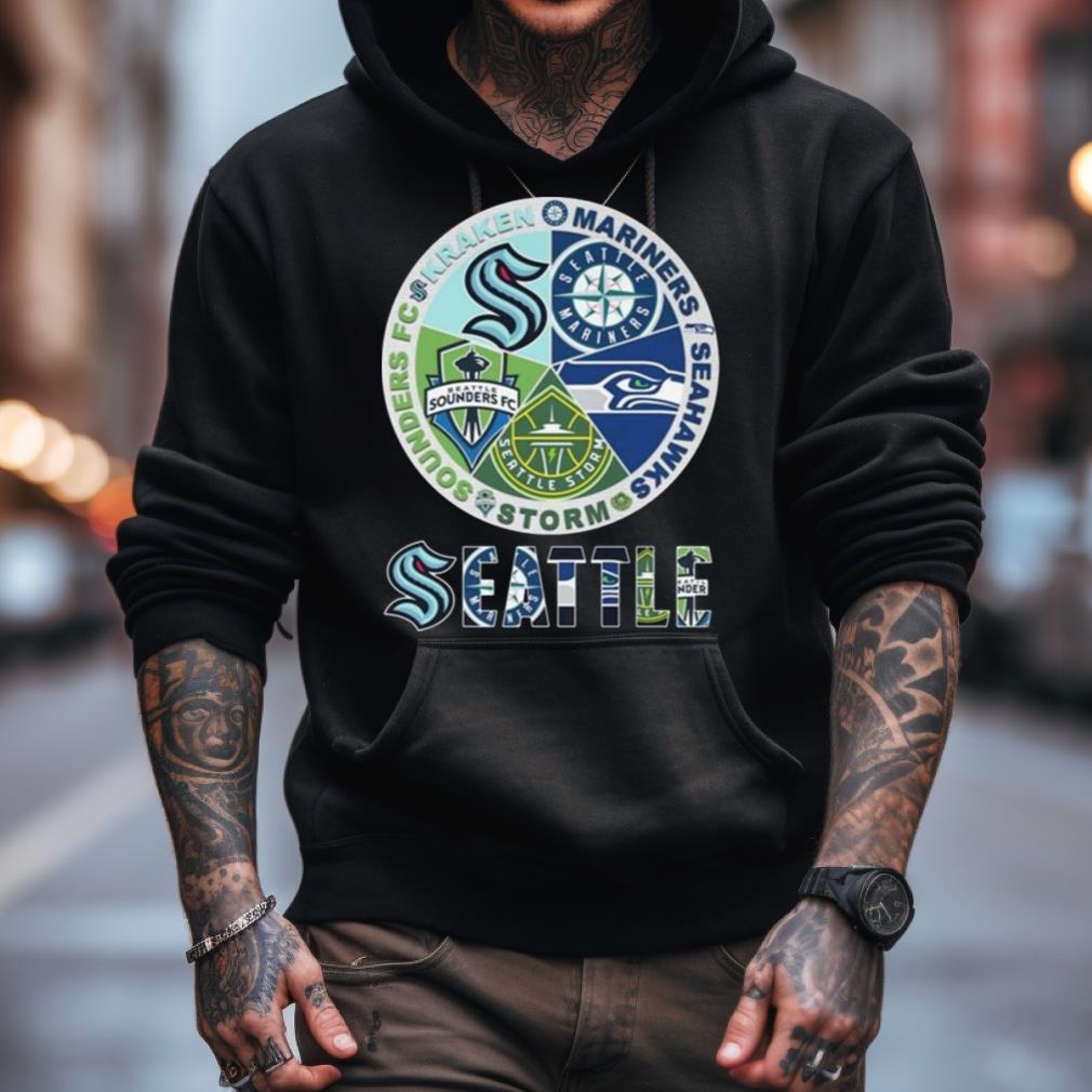Seattle Kraken Mariners Storm Sounders Seahawks 2023 Shirt Seattle Kraken Mariners Storm Sounders Seahawks 2023 Shirt