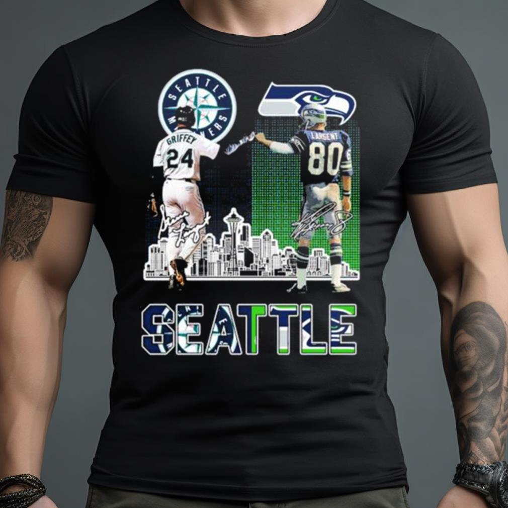 Seattle Mariners Griffey And Seahawks Largent City Champion Shirt