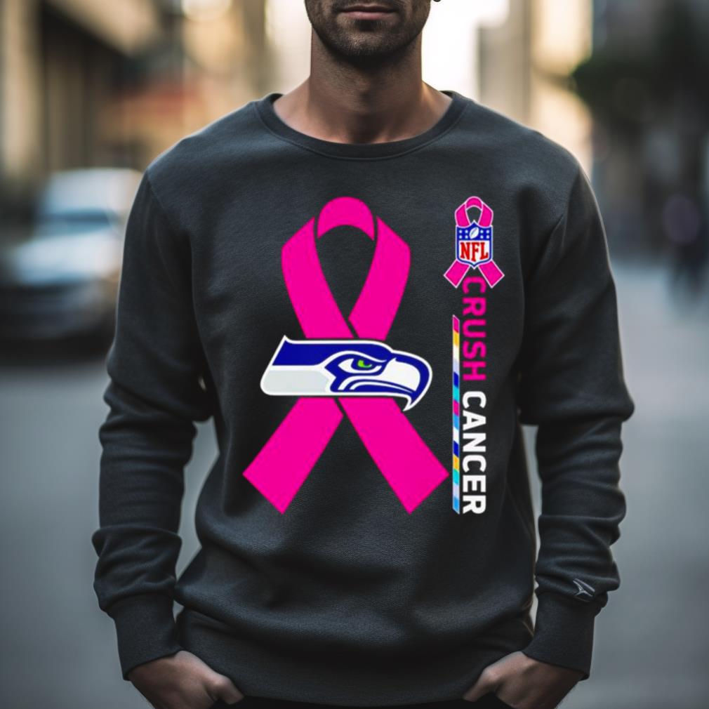 Crush Cancer Seattle Seahawks NFL Shirt Cancer Support Women Men