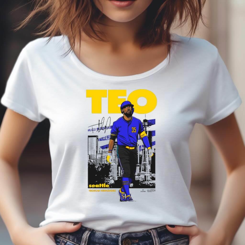 Seattle Teoscar Hernández Teo Signature Shirt Seattle Teoscar Hernández Teo Signature Shirt