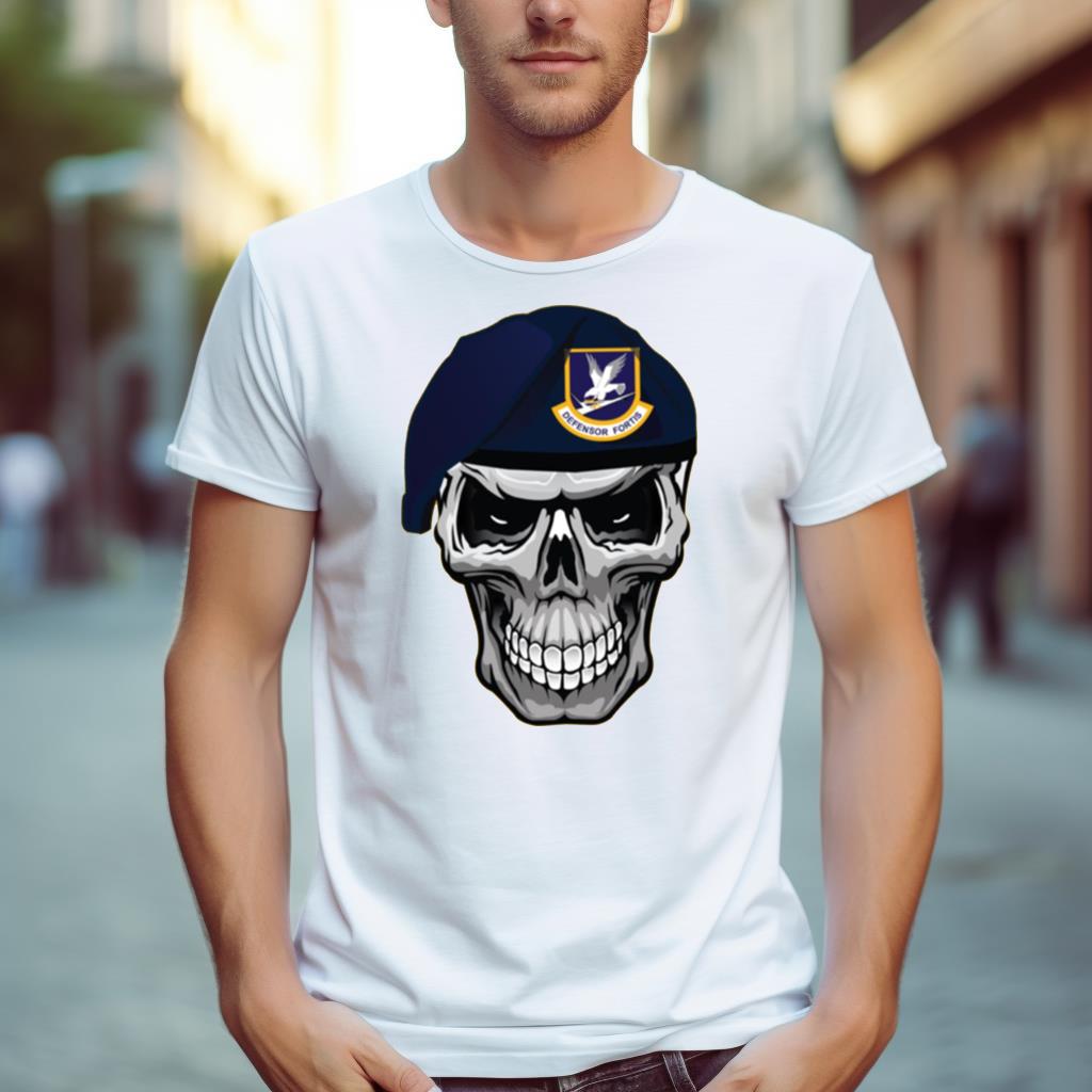 Security Forces Defender Skull Beret Shirt