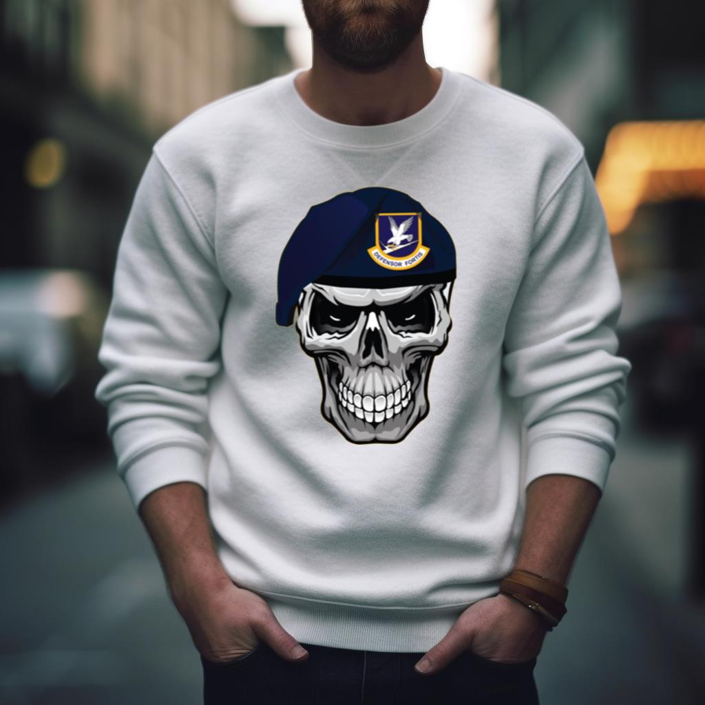 Security Forces Defender Skull Beret Shirt