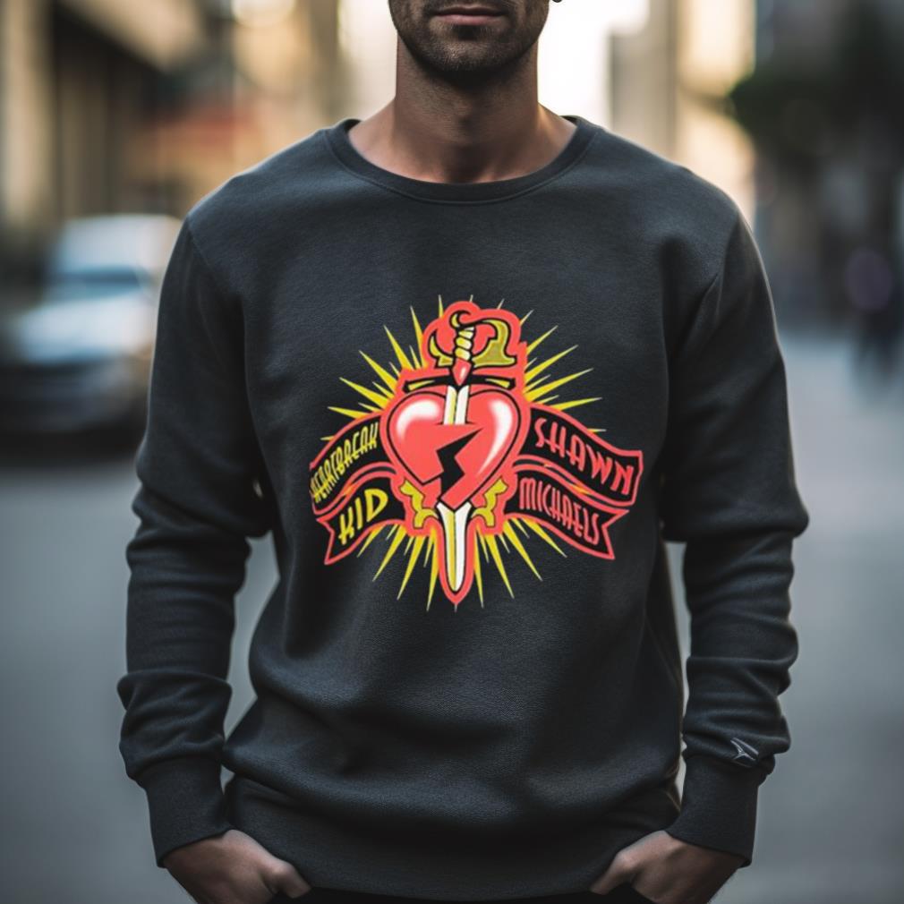 Shawn Michaels Heart Dagger Logo T Shirt