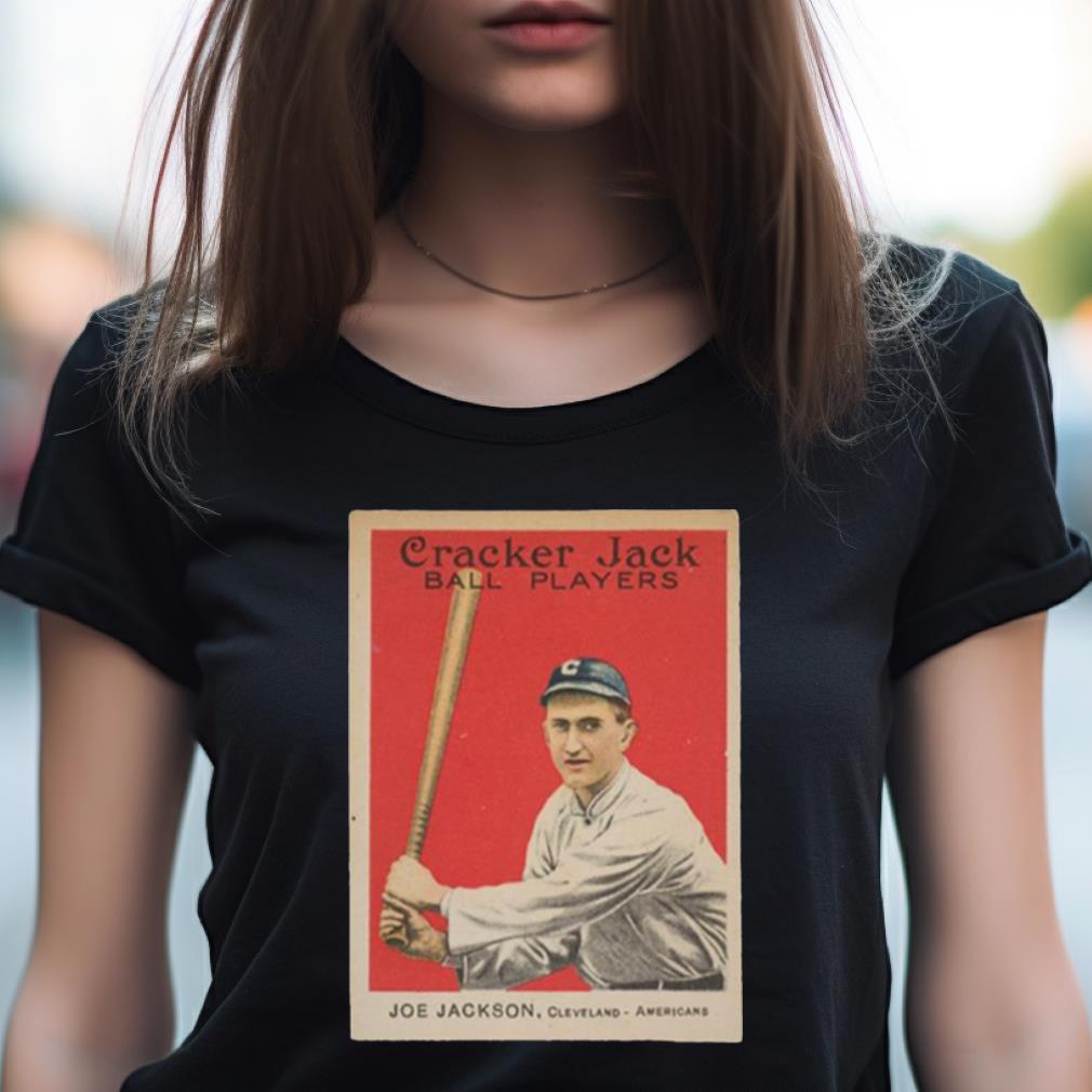 Shoeless Joe Jackson 191Women's Shirt Cracker Jack Baseball Shirt Shoeless Joe Jackson 191Women's Shirt Cracker Jack Baseball Shirt