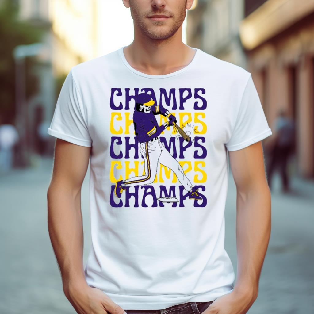Skeleton Lsu Baseball 2023 Baton Rouge Champions Shirt