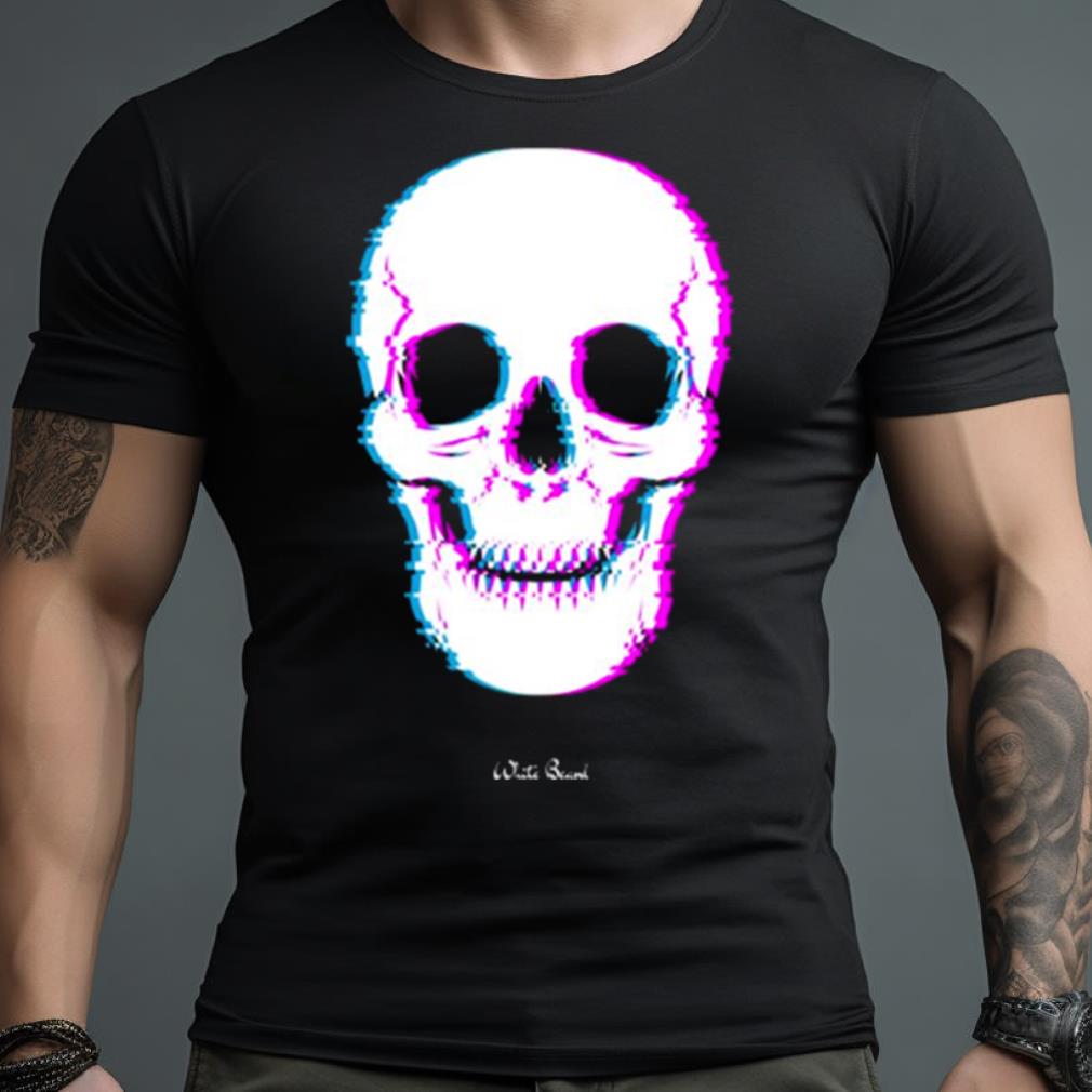 Skull Aesthetic Glitch Art Shirt