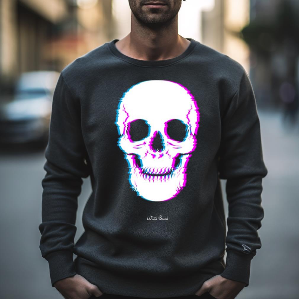 Skull Aesthetic Glitch Art Shirt