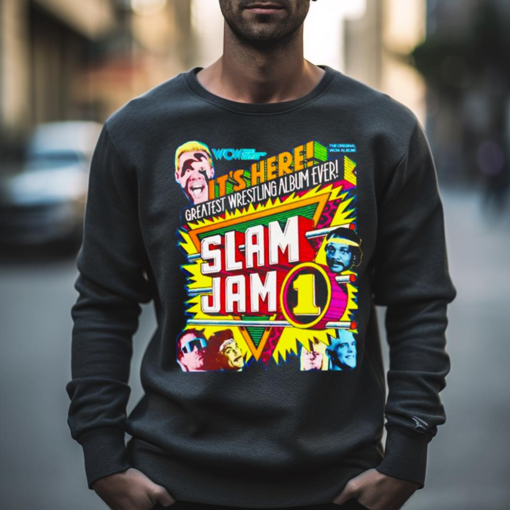 Slam Jam 1 It’S Here Greatest Wrestling Album Ever Shirt