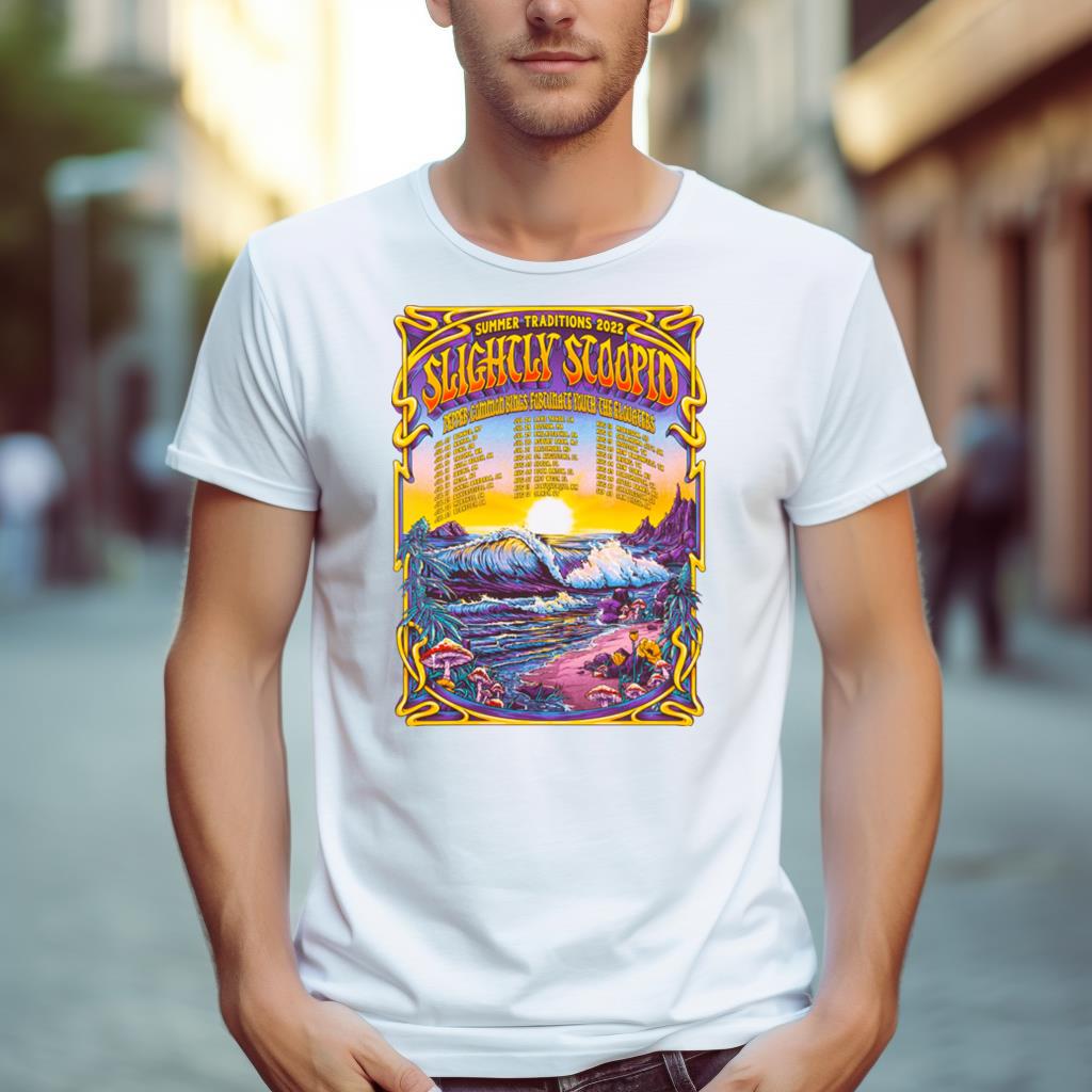 Slightly Stoopid 2023 Summer Traditions Tour Poster Shirt