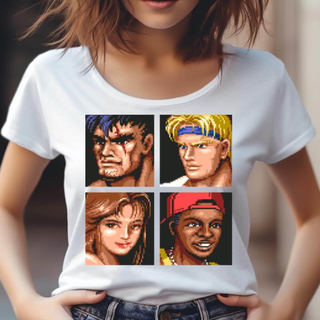 Sor2 Portraits Double Dragon Shirt Sor2 Portraits Double Dragon Shirt