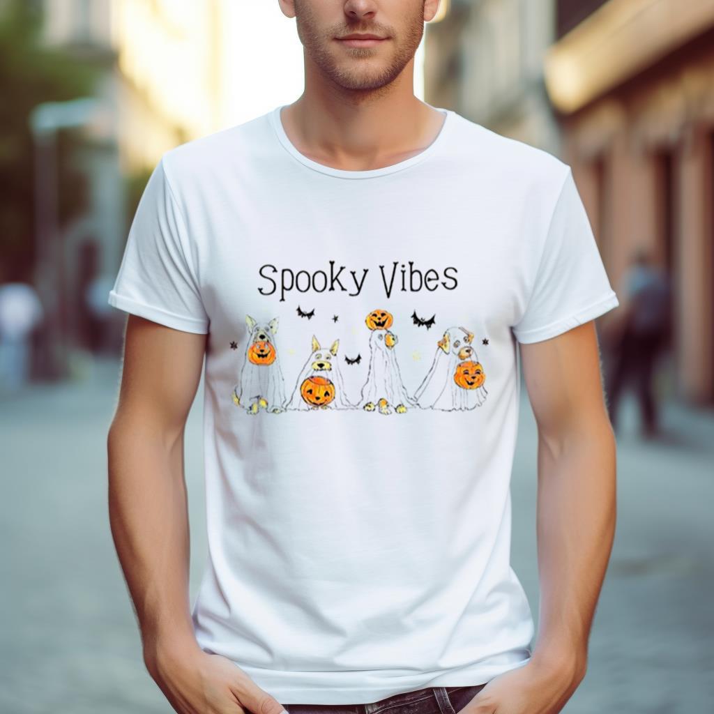 Spooky Vibes Ghost Dogs Shirt