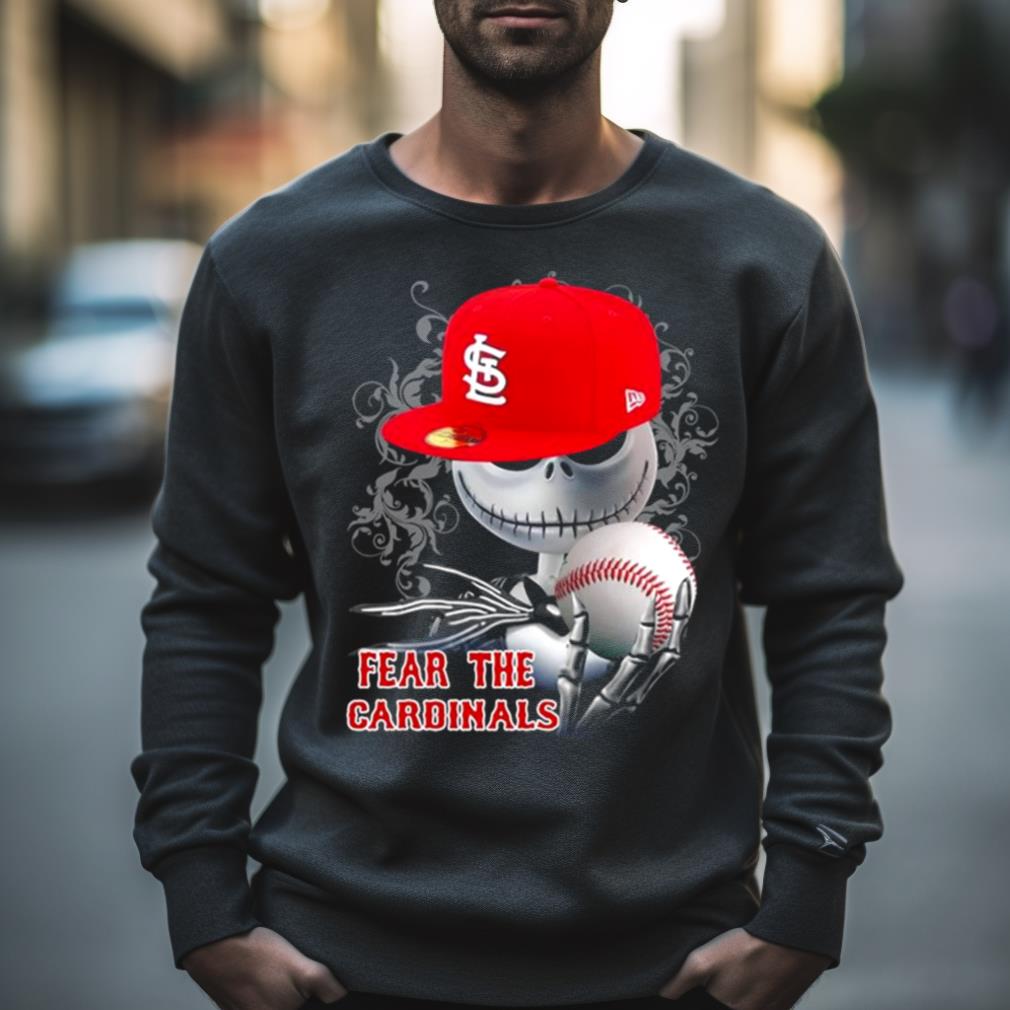 St. Louis Cardinals Jack Skellington Fear The Cardinals Halloween Shirt