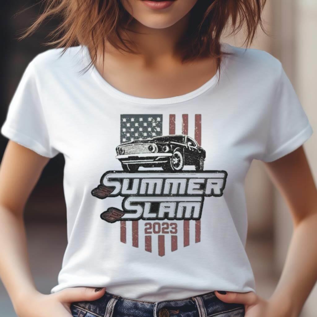 Summerslam 2023 Muscle Car T Shirt Summerslam 2023 Muscle Car T Shirt