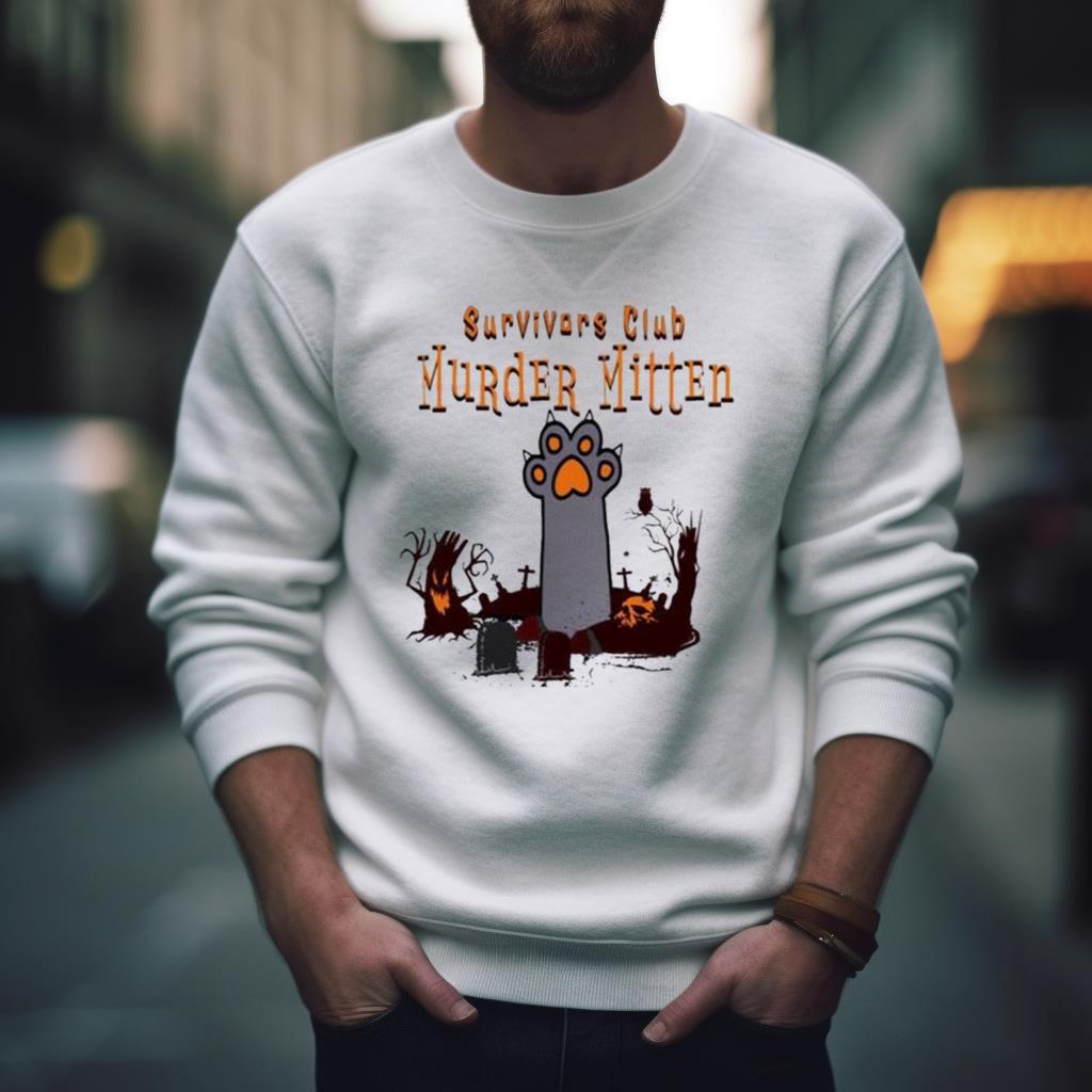 Survivors Club Murder Mitten Cat Halloween 2023 T Shirt