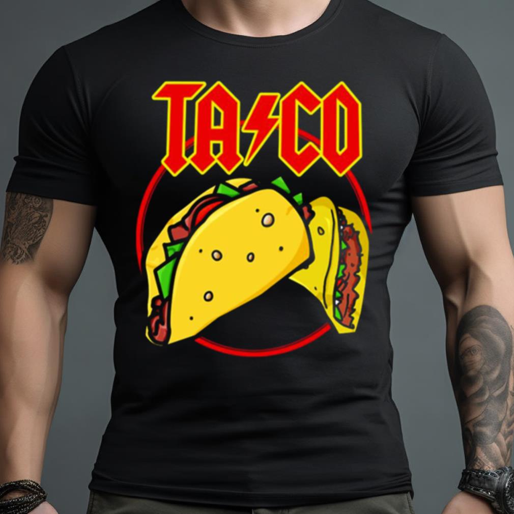 Taco Acdc Retro Rock Band Acdc 90S Shirt