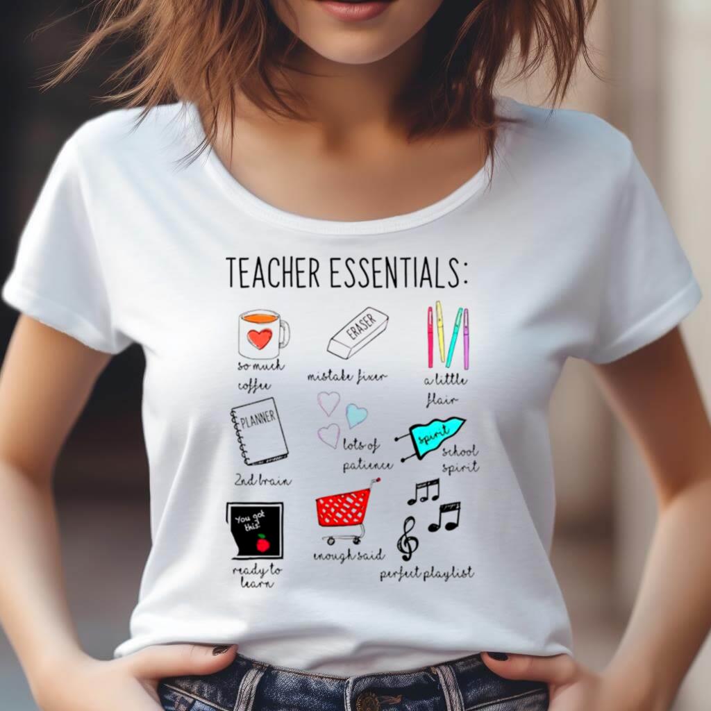 Teacher Essentials So Much Coffee Mistake Fixer Shirt