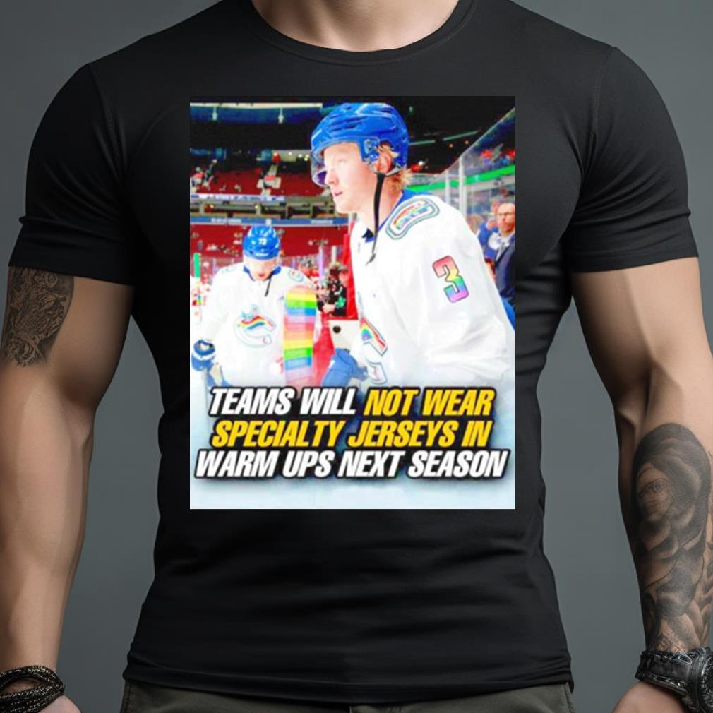 Teams Will Not Wear Specialty Jerseys In Warm Ups Next Season Montreal Canadiens Shirt