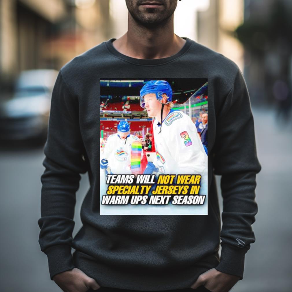 Teams Will Not Wear Specialty Jerseys In Warm Ups Next Season Montreal Canadiens Shirt