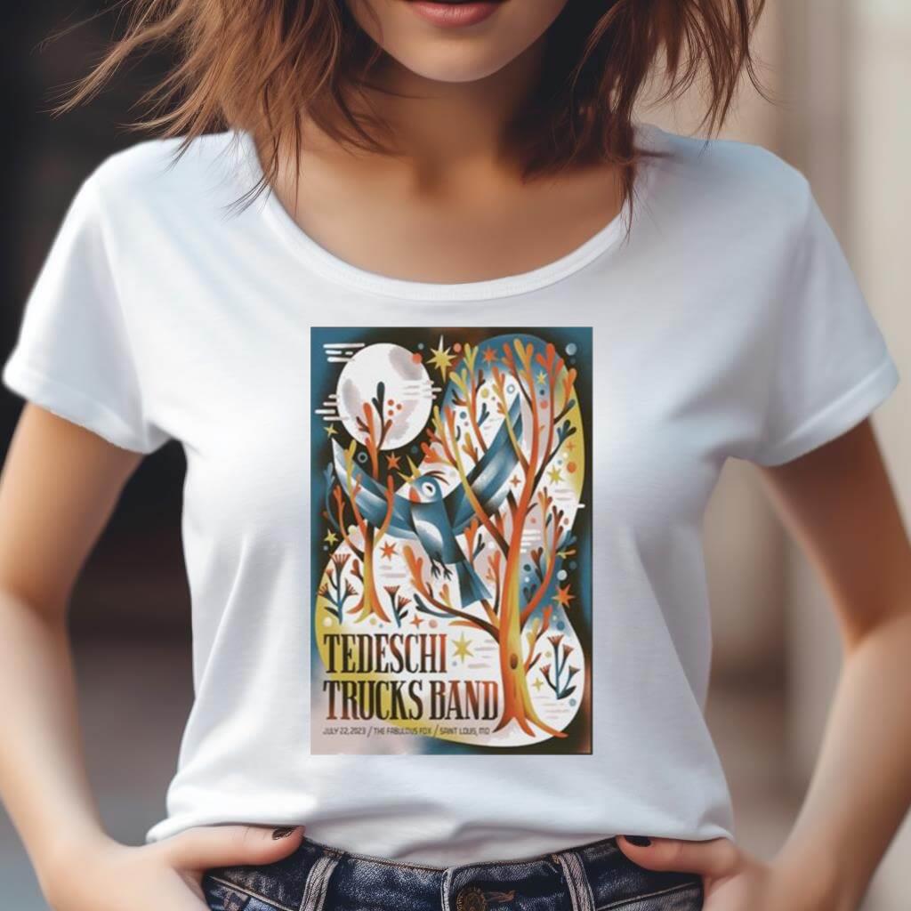 Tedeschi Trucks Band July 22 2023 St Louis Mo Poster Shirt Tedeschi Trucks Band July 22 2023 St Louis Mo Poster Shirt