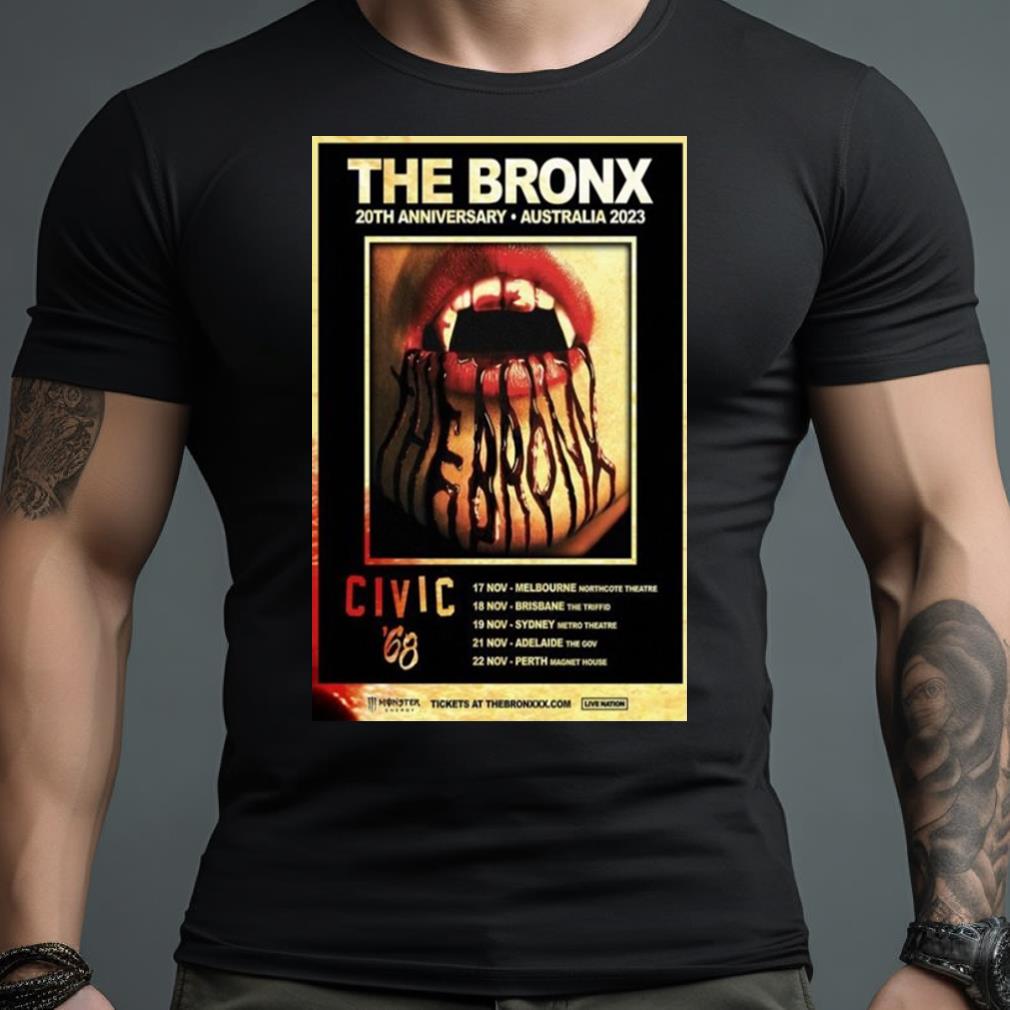 The Bronx 20Th Anniversary Tour Australia 2023 Poster Shirt