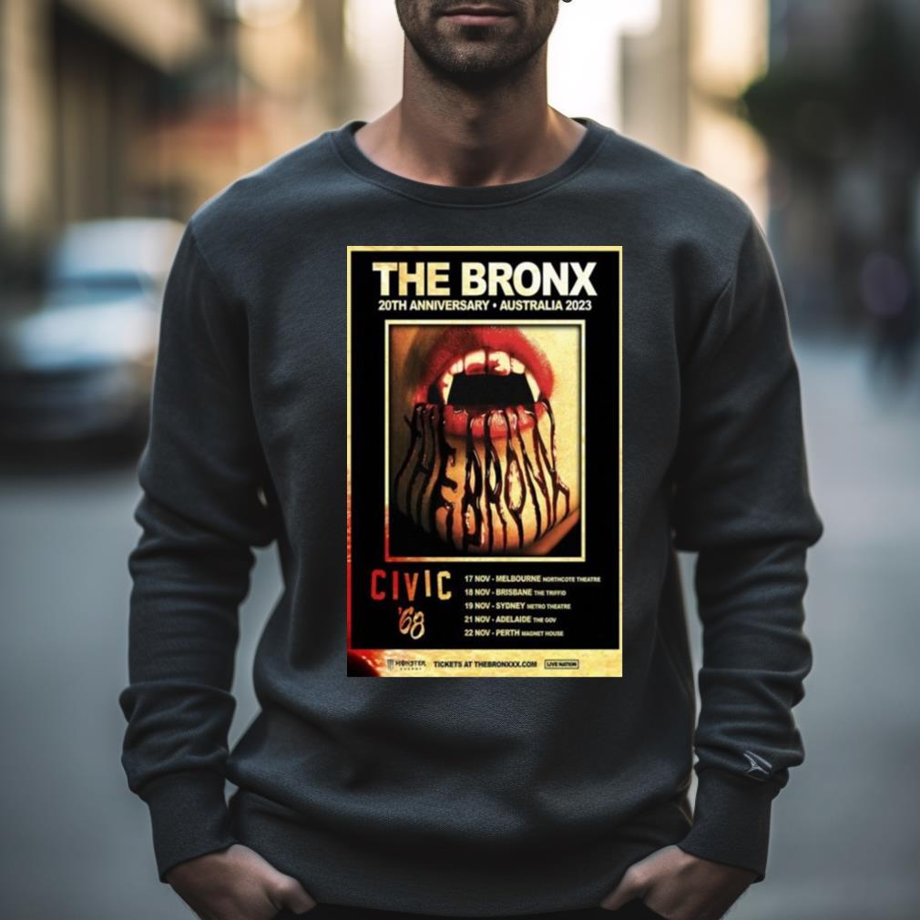 The Bronx 20Th Anniversary Tour Australia 2023 Poster Shirt