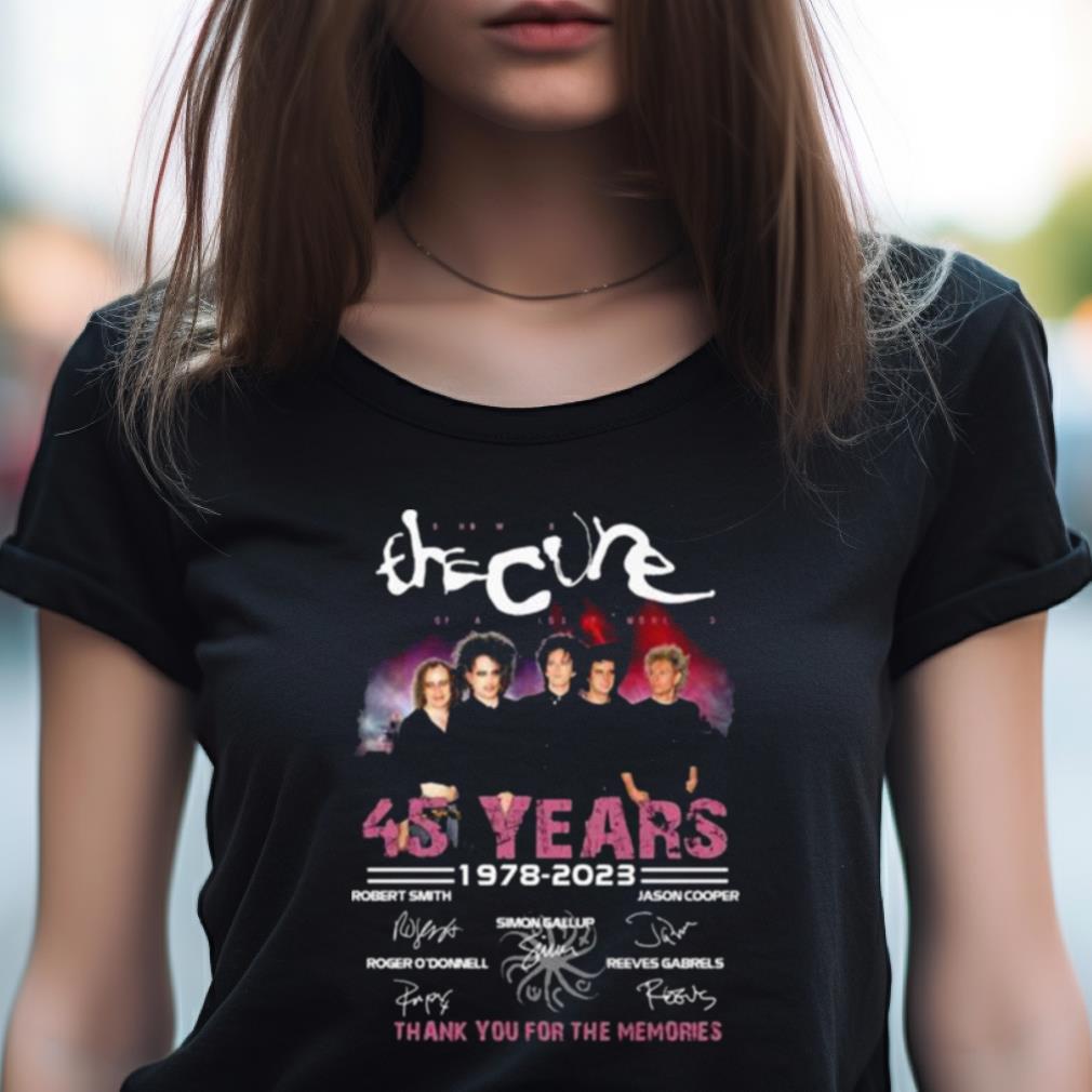 The Cure Shows Of A Lost World 45 Years 1978 2023 Thank You For The Memories Signatures Shirt The Cure Shows Of A Lost World 45 Years 1978 2023 Thank You For The Memories Signatures Shirt