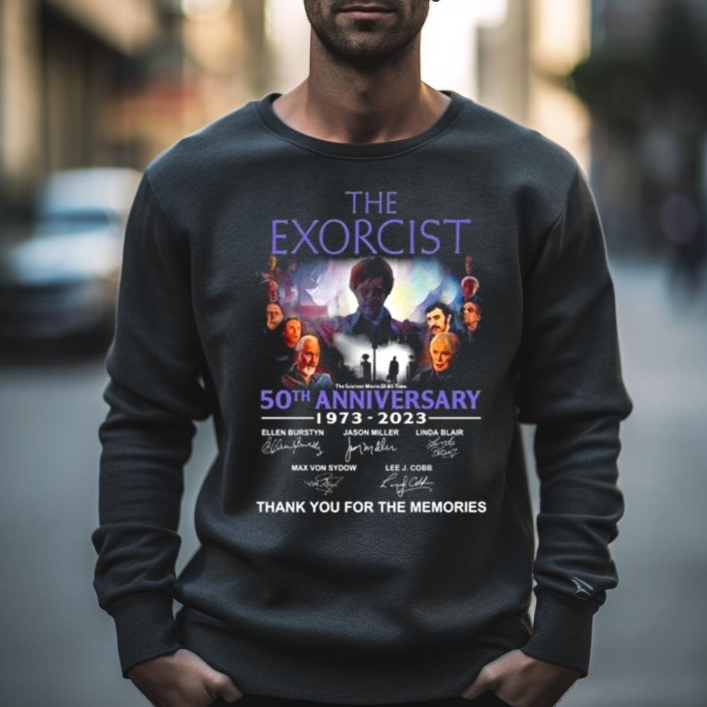 The Exorcist 50Th Anniversary 1973 2023 Thank You For The Memories Signatures T Shirt