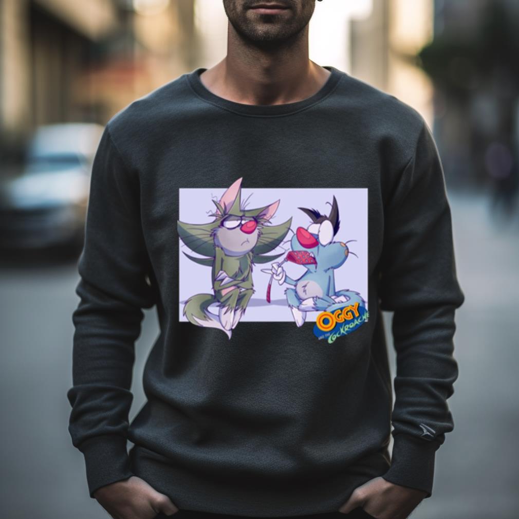The Funny Cat Cartoon Oggy And Cockroaches Shirt The Funny Cat Cartoon Oggy And Cockroaches Shirt