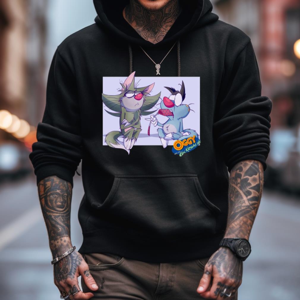 The Funny Cat Cartoon Oggy And Cockroaches Shirt The Funny Cat Cartoon Oggy And Cockroaches Shirt