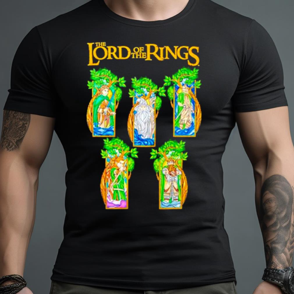 The Lord Of The Rings Stained Glass Character Portraits Shirt