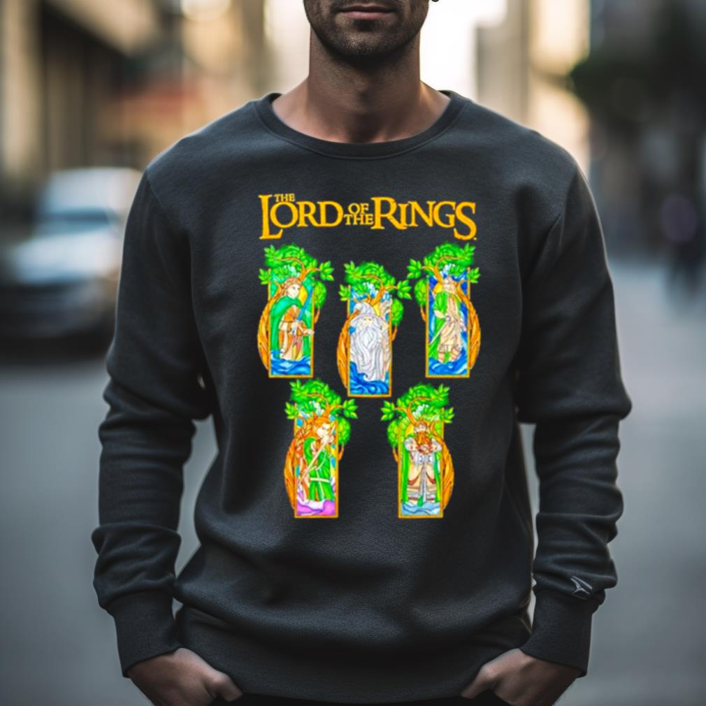 The Lord Of The Rings Stained Glass Character Portraits Shirt