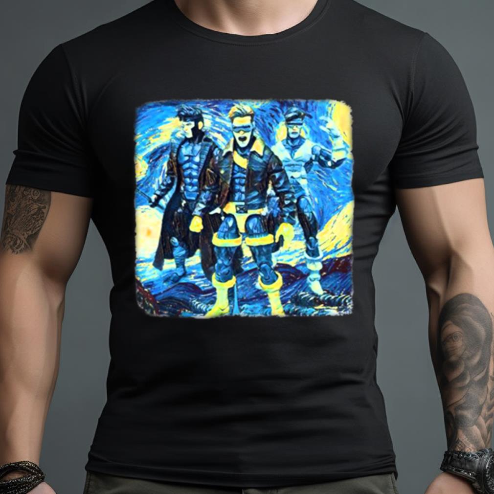 The Mutants Van Gogh Style Marvel Shirt