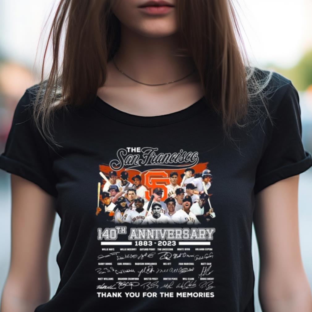 The San Francisco 140Th Anniversary 1883 - 2023 Thank You For The Memories Signatures Shirt The San Francisco 140Th Anniversary 1883 - 2023 Thank You For The Memories Signatures Shirt