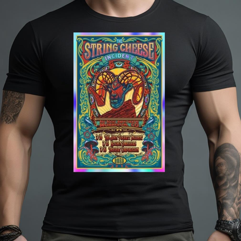 The String Cheese Incident Red Rocks Amphitheater, Morrison, Colorado Tour July 2023 Poster Shirt