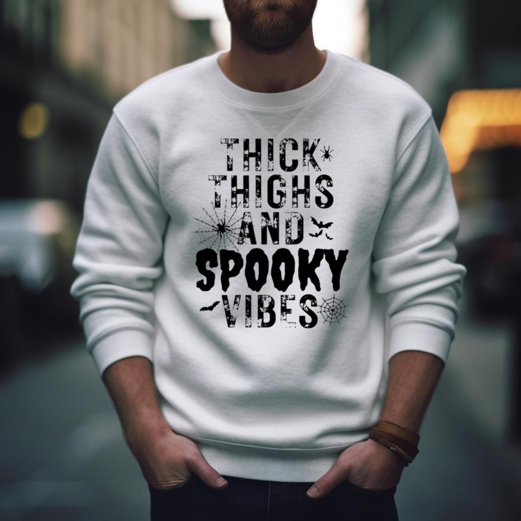 Thick Thighs Spooky Vibes Vintage Shirt