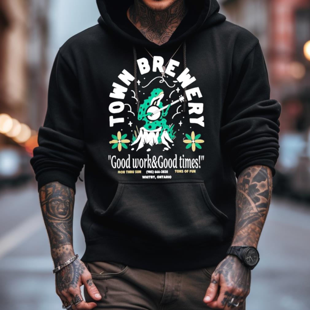 Town Brewery Merch Banjo Frog Shirt Town Brewery Merch Banjo Frog Shirt