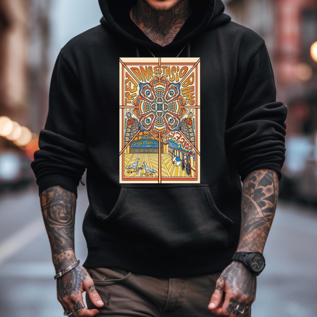 Trey Anastasio Asbury Park Stone Pony Summer Stage July 2023 Poster Shirt Trey Anastasio Asbury Park Stone Pony Summer Stage July 2023 Poster Shirt