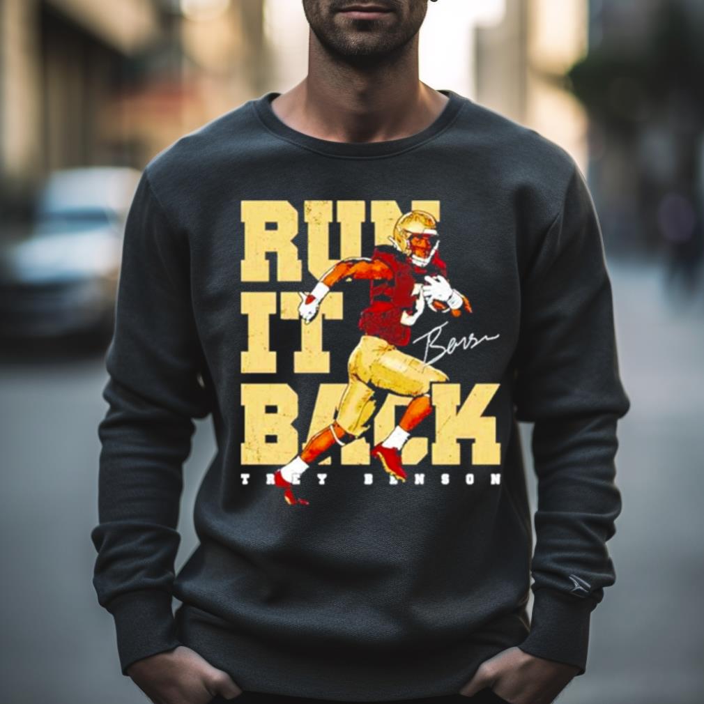 Trey Benson Official Store Run It Back Shirt Trey Benson Official Store Run It Back Shirt