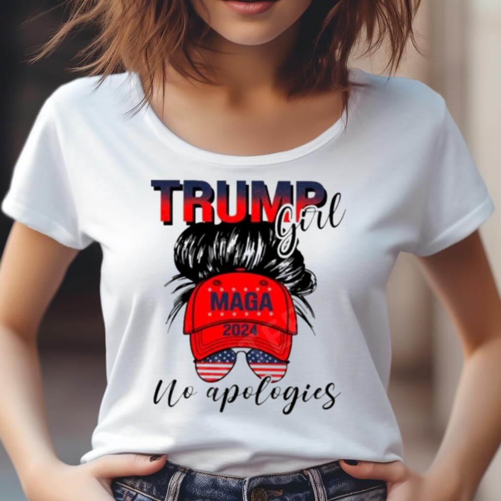Trump Girl Maga 2024 No Apologies Shirt Trump Girl Maga 2024 No Apologies Shirt