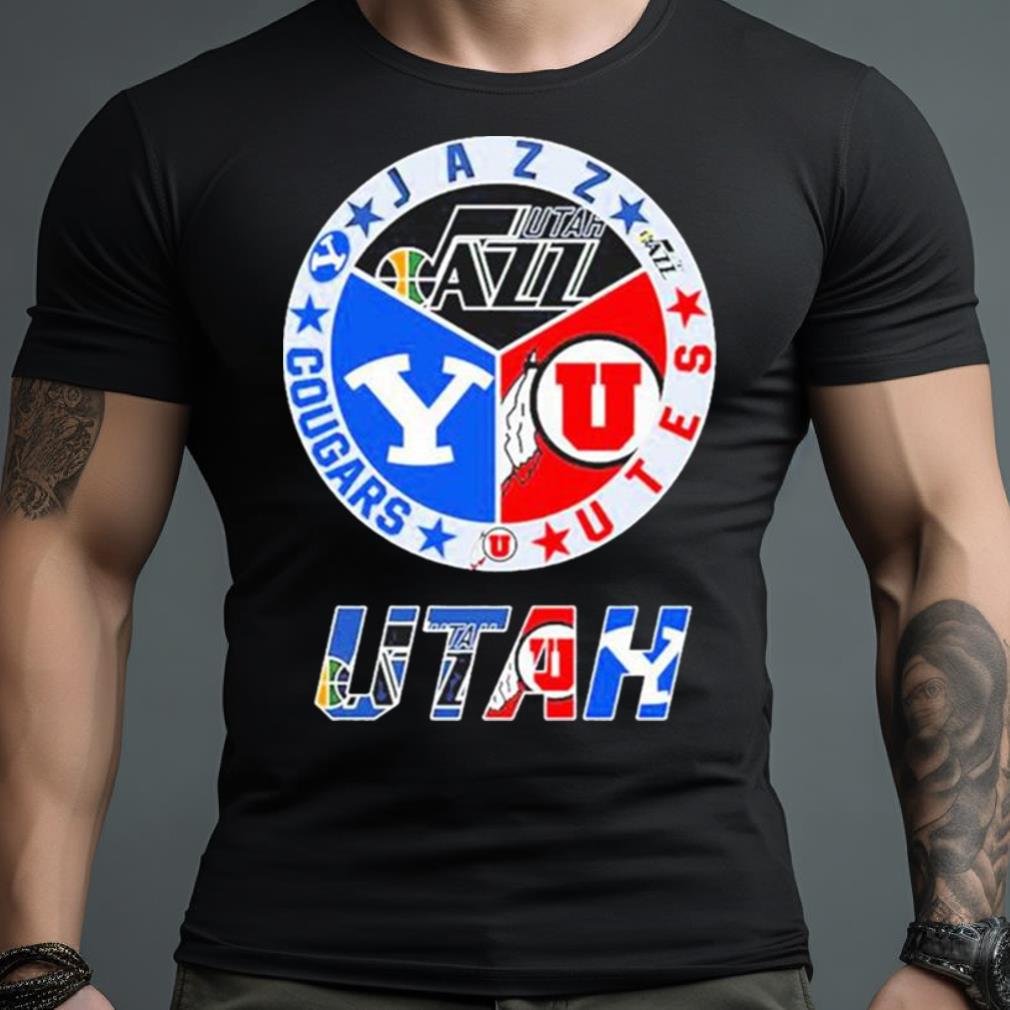 Utah Sports Teams Jazz Utes And Cougars Shirt