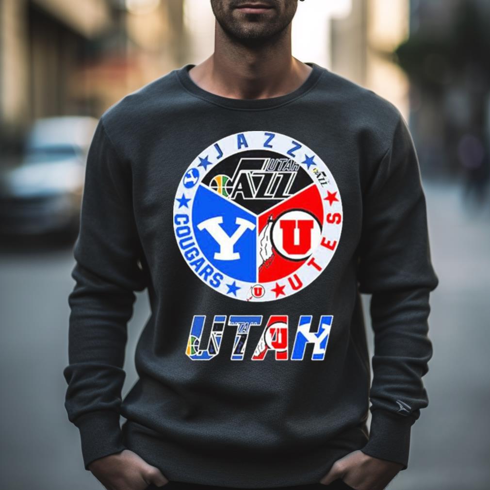Utah Sports Teams Jazz Utes And Cougars Shirt