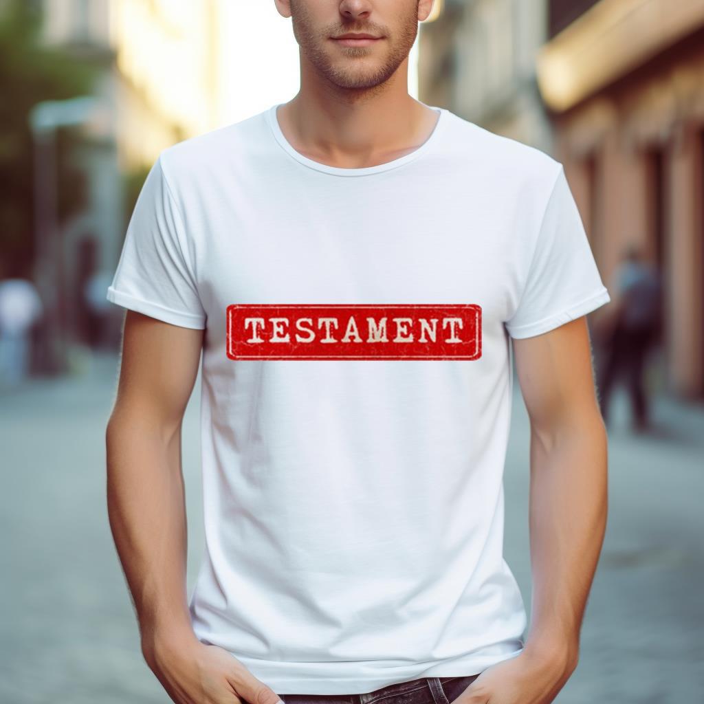 Vintage Retro Plate Testament Shirt