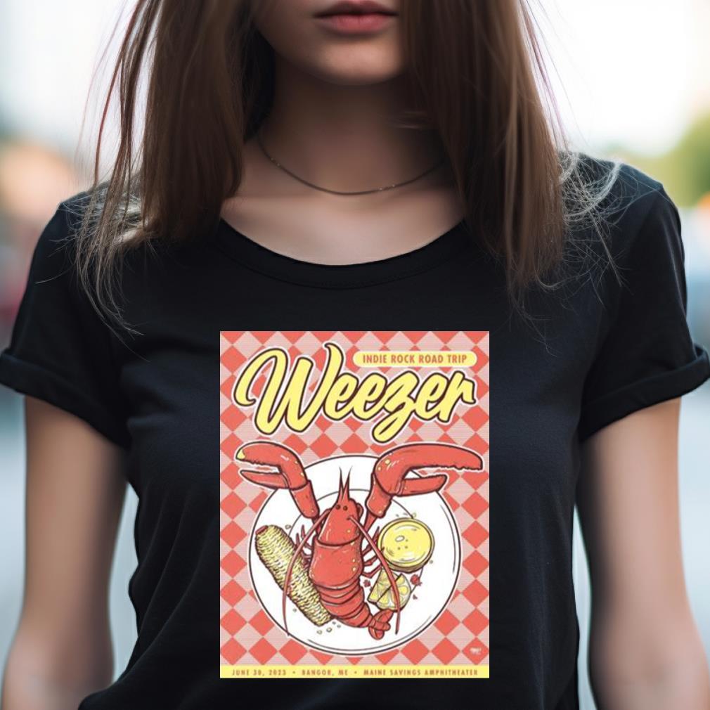 Weezer Indie Rock Road Trip June 30 2023 Bangor Me At Maine Savings Amphitheater T Shirt Weezer Indie Rock Road Trip June 30 2023 Bangor Me At Maine Savings Amphitheater T Shirt