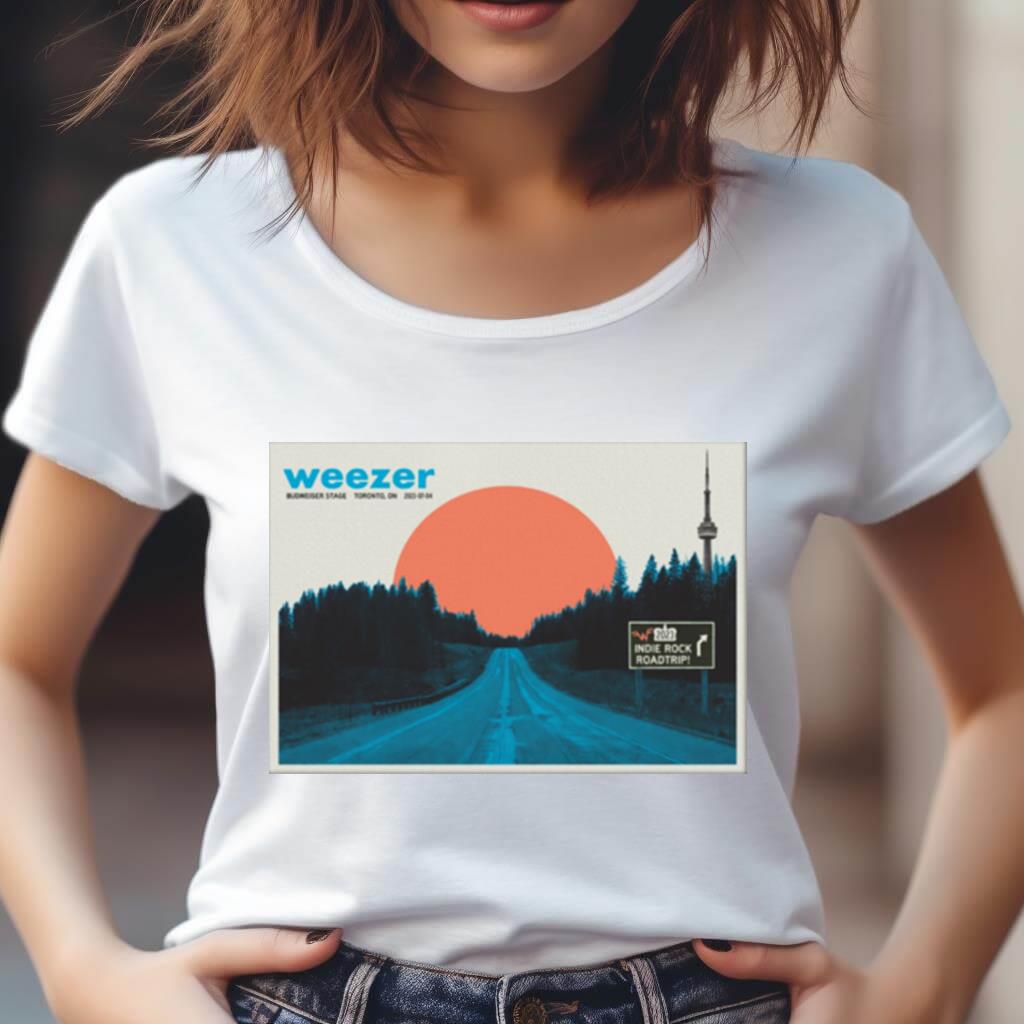 Weezer July 4 Budweiser Toronto On Art Poster Design T Shirt