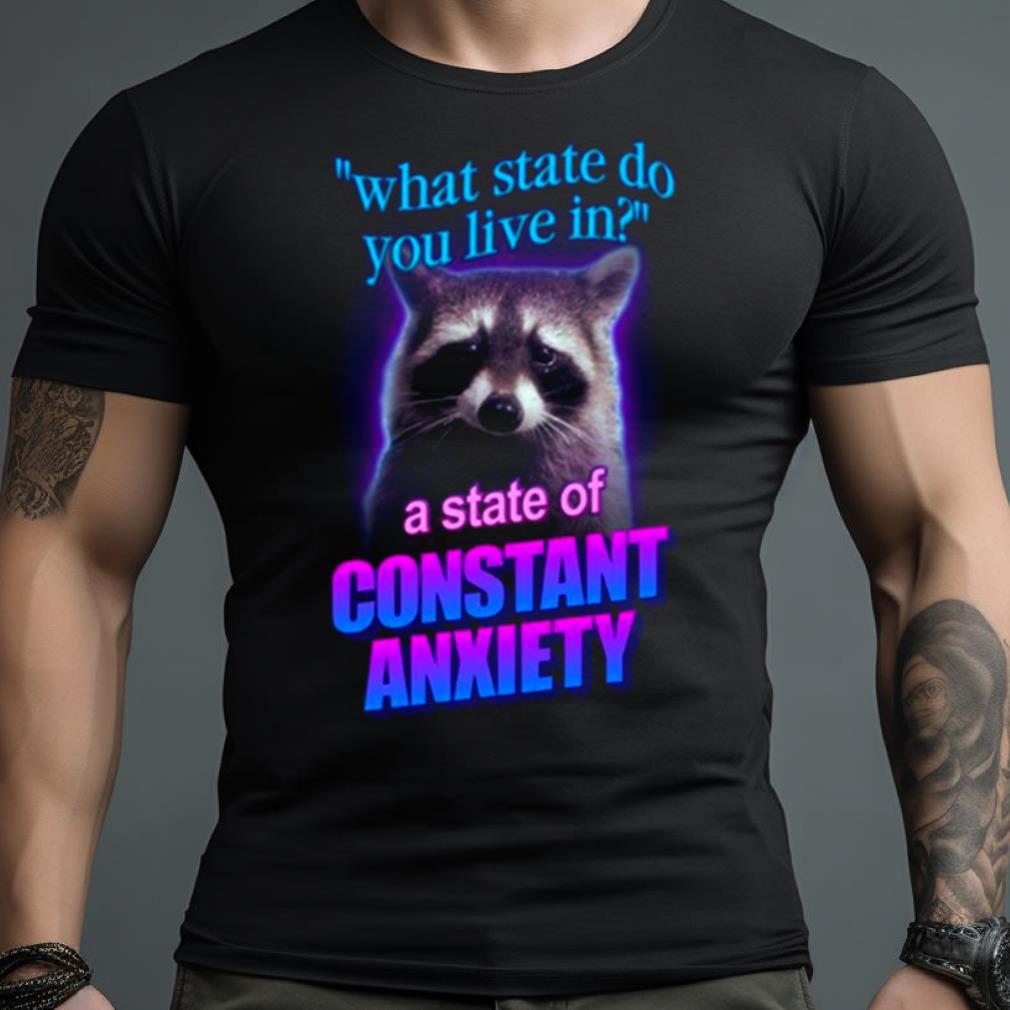 What State Do You Live In Raccoon Shirt