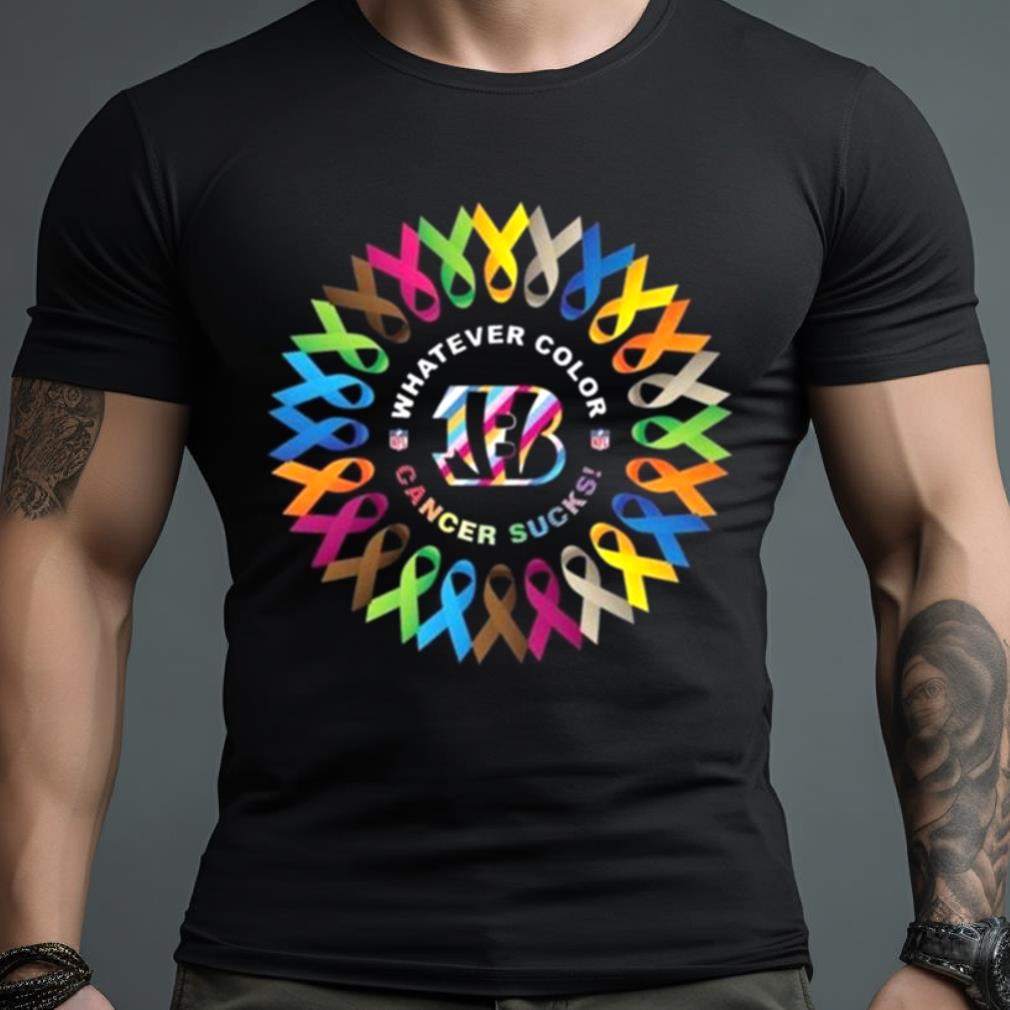 Whatever Color Cancer Sucks Nfl Cincinnati Bengals 2023 Shirt