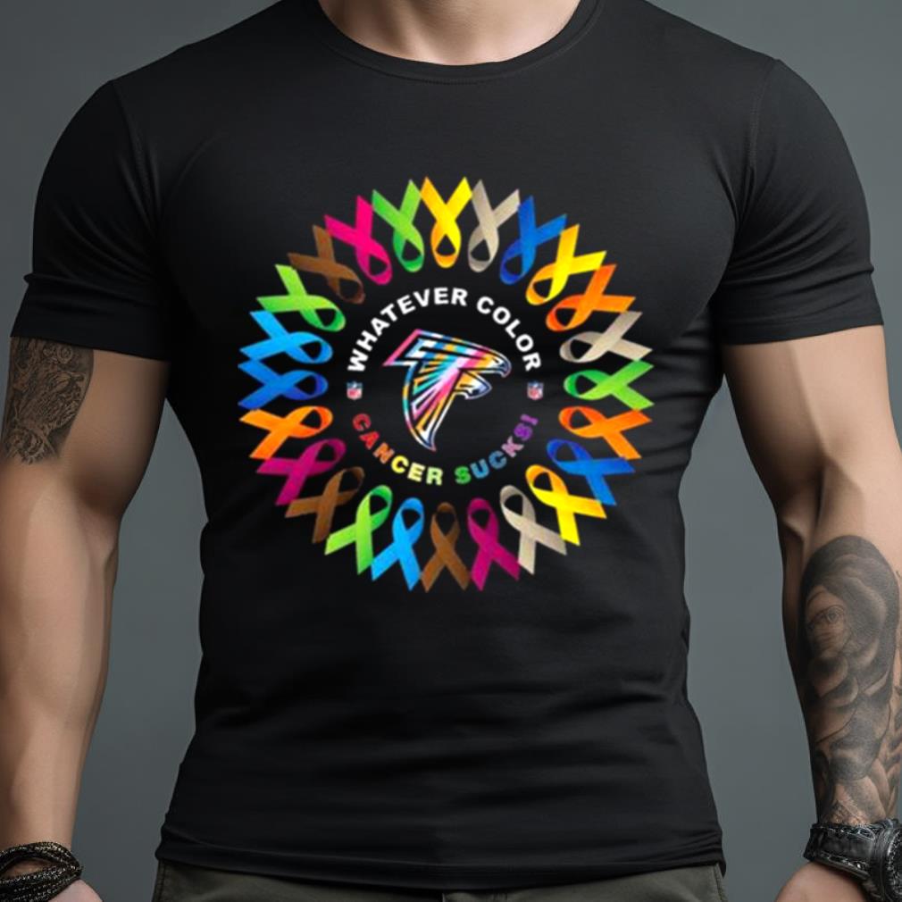 Whatever Color Cancer Sucks Nfl Football Atlanta Falcons Shirt