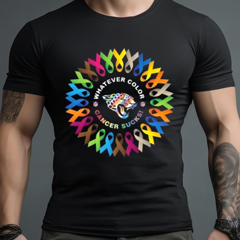Whatever Color Cancer Sucks Nfl Jacksonville Jaguars 2023 Shirt