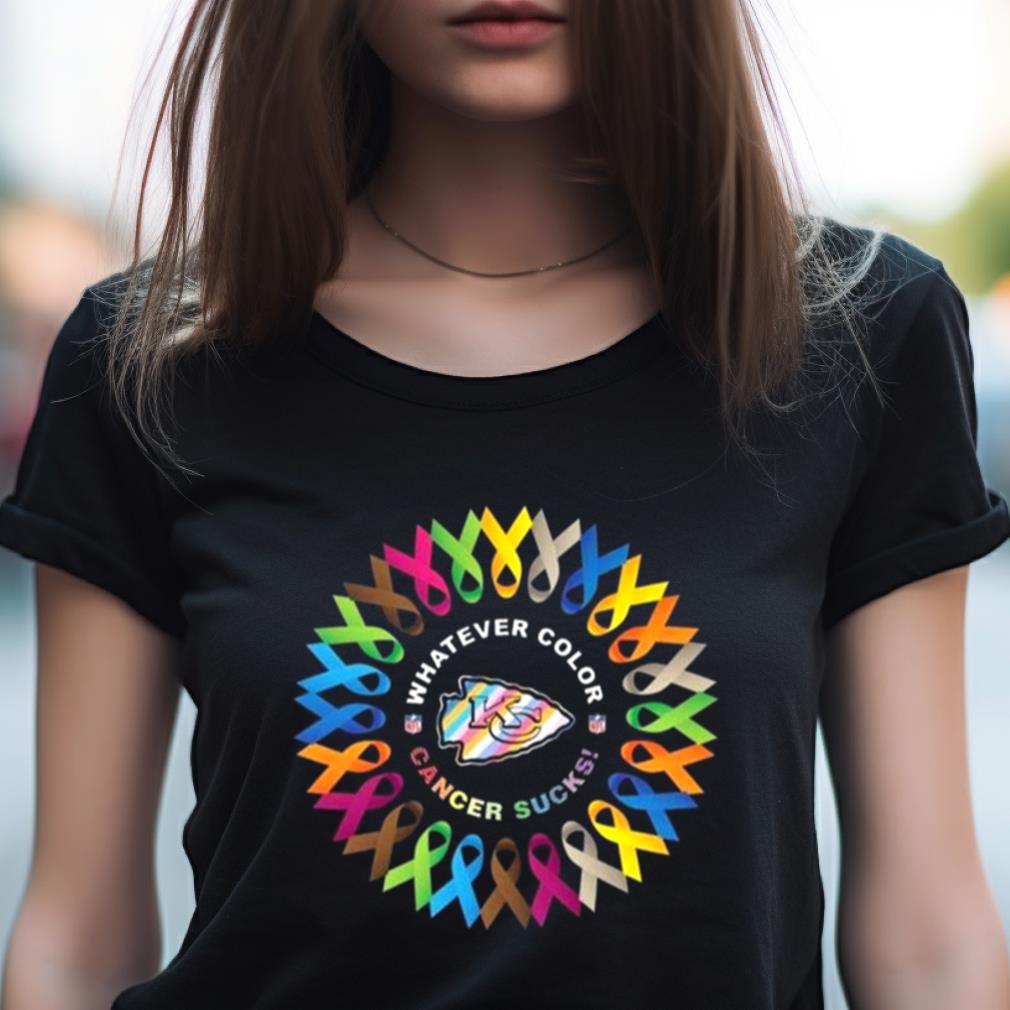 Whatever Color Cancer Sucks Nfl Kansas City Chiefs 2023 Shirt Whatever Color Cancer Sucks Nfl Kansas City Chiefs 2023 Shirt