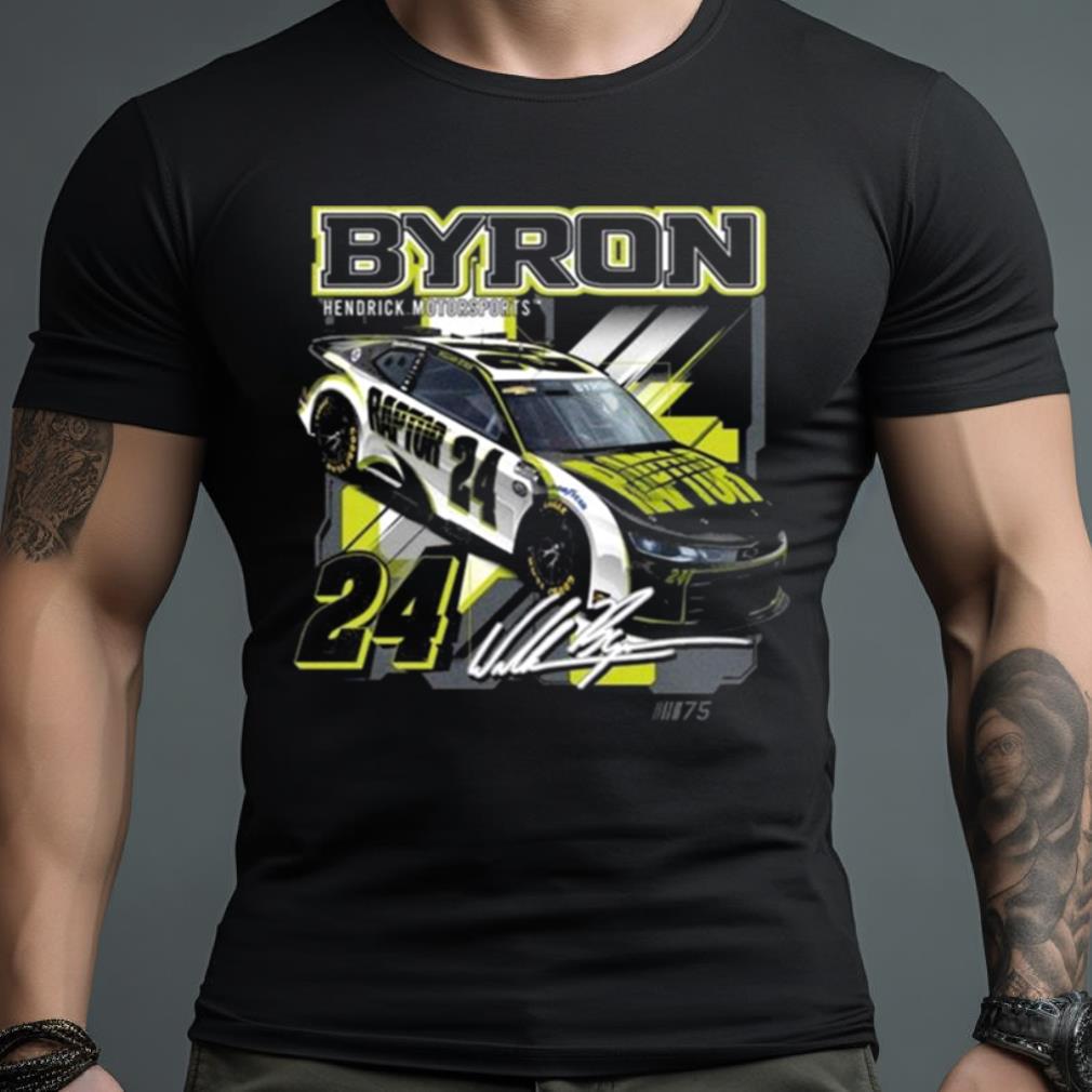 William Byron 2023 Raptor Draft Signature T Shirt